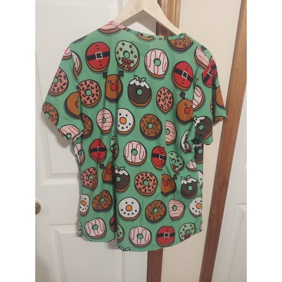 Butter Soft Size L Top Christmas Scrub Hospital Nurse Holidays Ugly Christmas - Picture 5 of 5